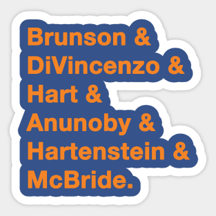 Knicks '23-'24 Playoff Squad Sticker